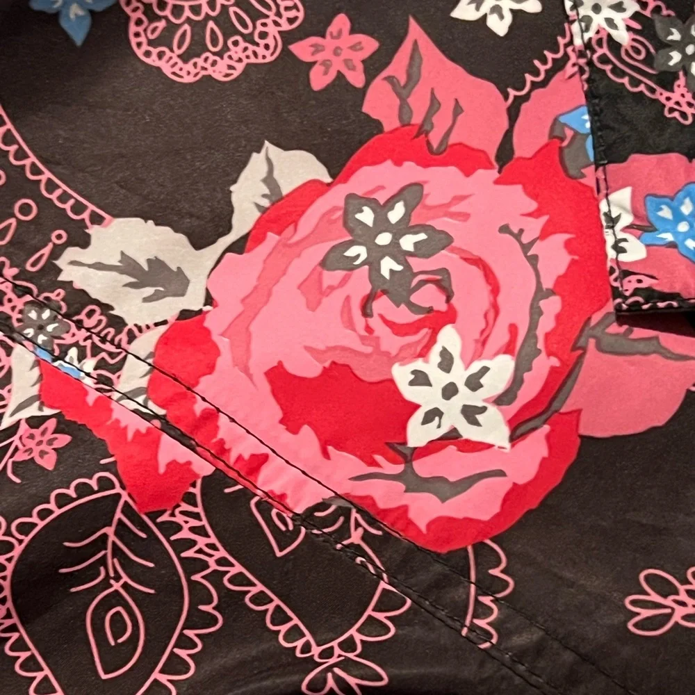 Daily Sports Black Pink Paisley Floral Golf Skirt - Picture 3 of 6